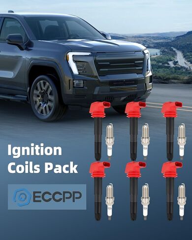 ECCPP UF439 3 ignition coils wilth 6 iridium Spark Plugs,for Kia Amanti 3.5L 2004-2006,for Hyundai XG350 3.5L 2003-2005,for Hyundai Santa Fe 3.5L 2003-2006 ‎C1435, UF-439, 5C1428 in Saudi Arabia