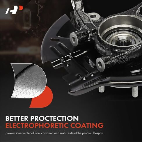 A-Premium Front Left Steering Knuckle & Wheel Bearing Hub Assembly Compatible with Hyundai Sonata 2006 2007 2008 2009 2010, Driver Side in Saudi Arabia