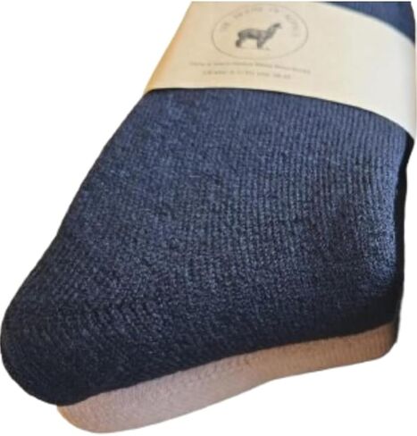 The House of Alpaca Thermal Wool 2 Pair Unisex Beige Black Neutral Colors Hiking Hunting Hockey Thick Warm Winter in Saudi Arabia
