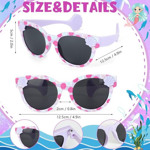 Kids Sunglasses Girls Unicorn Heart Eyeglasses UV Protection Toddler Sunglasses with Sunglass Case For Beach Party in Kuwait