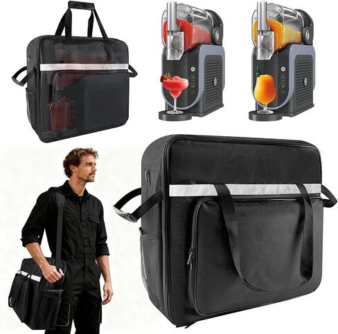 حقيبة حمل لآلة Ninja Slushie FS301 وFS300 - حقيبة سفر مبطنة مقاومة للماء مع حزام كتف وجيوب - حقيبة تخزين خارجية شديدة التحمل - ملحقات لـ Ninja Slushie in Kuwait