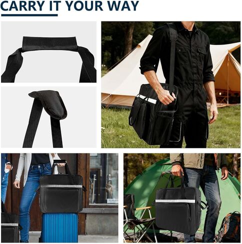 حقيبة حمل لآلة Ninja Slushie FS301 وFS300 - حقيبة سفر مبطنة مقاومة للماء مع حزام كتف وجيوب - حقيبة تخزين خارجية شديدة التحمل - ملحقات لـ Ninja Slushie in Kuwait