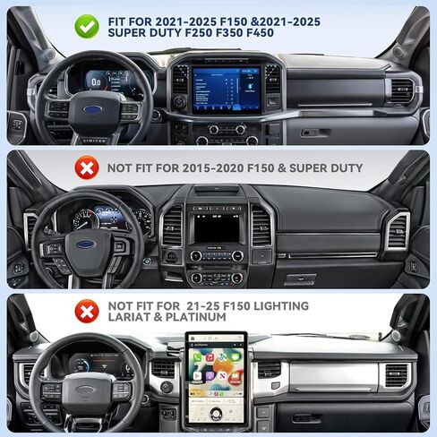 حامل الهاتف من CNC Magnetic Truck Air Vate Phone Congles ، Cradles Metal Phone Mount for F150 ، متوافق مع Ford F150 2021-2025 و Super Duty F250 F350 F450 2021-2025 ومعظم الهواتف المحمولة in Kuwait