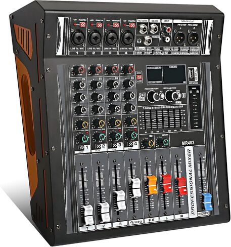 Professional Live Sound Card, Audio Mixer and Audio Interface with DJ Mixer Effects, Voice Changer - Studio Equipment for Streaming/Podcasting/Gaming in Saudi Arabia