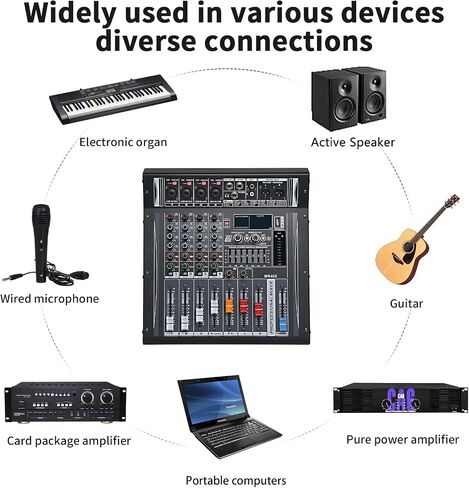 Professional Live Sound Card, Audio Mixer and Audio Interface with DJ Mixer Effects, Voice Changer - Studio Equipment for Streaming/Podcasting/Gaming in Saudi Arabia