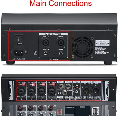 Professional Live Sound Card, Audio Mixer and Audio Interface with DJ Mixer Effects, Voice Changer - Studio Equipment for Streaming/Podcasting/Gaming in Saudi Arabia