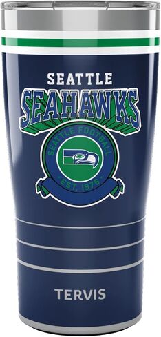 Tervis Traveler NFL Seattle Seahawks - كوب سفر معزول ثلاثي الجدران يحافظ على المشروبات باردة وساخنة، 30 أونصة، من الفولاذ المقاوم للصدأ in Saudi Arabia