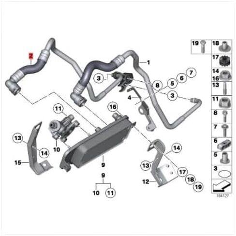 رابط أنبوب المبرد المبرد المبرد أنبوب مدخل 17227584007 لـ BMW N54 F02 740LI (17227584007) in Saudi Arabia
