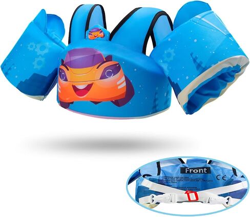 Toddler Floaties Kids Swim Vest for 22-66 Pounds Boys-Girls Water Wings Kids Pool Floaties for 2-6 Years Old Child Swim Learning Trainning in Saudi Arabia