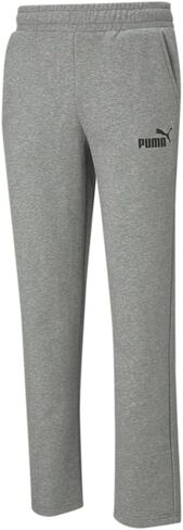 PUMA Mens Essentials Logo بنطال كاجوال برباط - رمادي - مقاس L in Kuwait