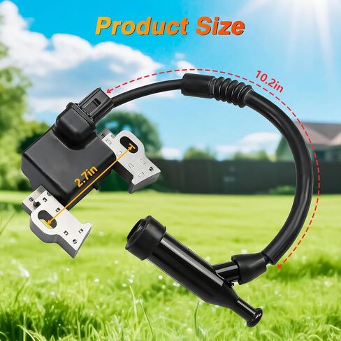 Ignition Coil with 4 Prongs Connector with Spark Plug Compatible with Honda Engines GX390T GX340 Water Pump WT40XK3 Generator EM5000SXK3 EB5000XK3 Replace# 30500-Z5T-003 in Saudi Arabia