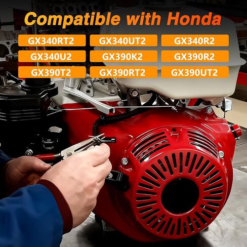 Ignition Coil with 4 Prongs Connector with Spark Plug Compatible with Honda Engines GX390T GX340 Water Pump WT40XK3 Generator EM5000SXK3 EB5000XK3 Replace# 30500-Z5T-003 in Saudi Arabia