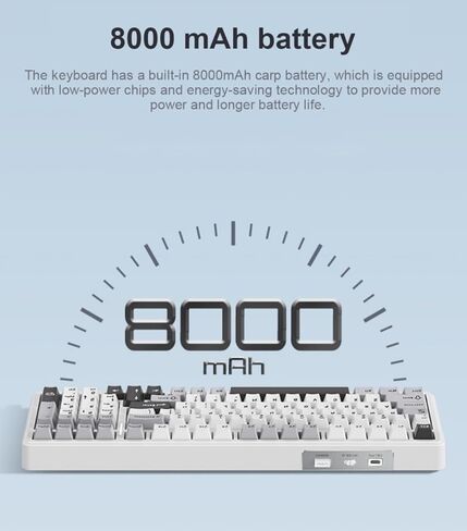 Aula F99 Pro Mechanical Keyboard, Wireless Gaming Keyboard Bluetooth Hot Swappable Custom Creamy Computer Keyboards in Saudi Arabia