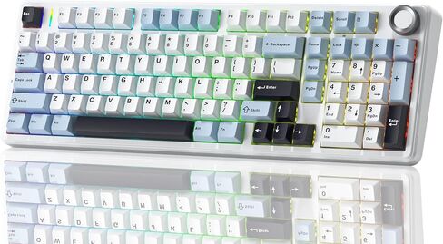 Aula F99 Pro Mechanical Keyboard, Wireless Gaming Keyboard Bluetooth Hot Swappable Custom Creamy Computer Keyboards in Saudi Arabia