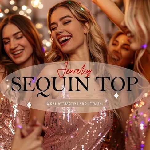 JEWEKY Sequin Sparkly Bra Top Black Backless Spaghetti Strap Clubwear Chest Top for Women in Saudi Arabia