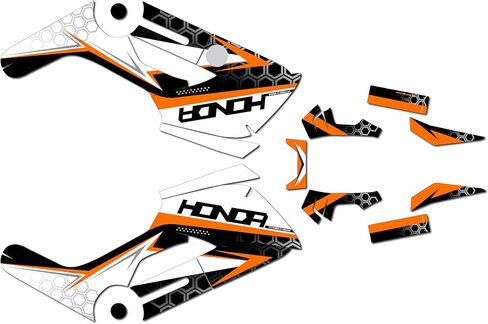 مجموعة الرسومات لـ Honda Navi (2016-2022) Proxima Series Tan 09 Mil-Dirt Bike Custom Racing Deacals Kits ، No-Plastics in Kuwait