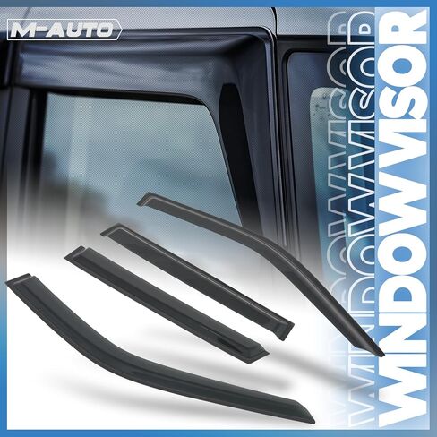 أقنعة نافذة التثبيت الخارجية من M-AUTO متوافقة مع 93-11 Ford Ranger، 01-05 Ford Ranger Edge، 05-11 Ford Ranger XL/XLT، 94-09 Mazda B2300/B2500/B3000، داخل القناة، قطعتان in Saudi Arabia