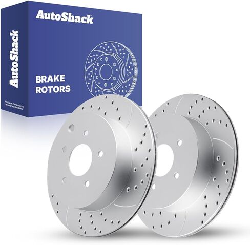 AutoShack Brake Rotors Rear Brake Rotor Replacement Kit for INFINITI QX60 Q50 Q60 M37 QX70 M56 M35h FX45 Q70L FX35 2013 JX35 FX37 2009-2024 Nissan Murano 2011-2017 Quest 2013-2020 Pathfinder R41350PR in Kuwait