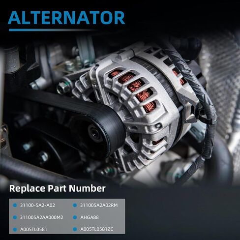 104210-6920 New Alternator Compatible with 2015-2020 Ford F-150 2.7L 3.5L V6 12V 225A 6-Groove Pulley Clockwise Replacement# 104210-6921 in Kuwait