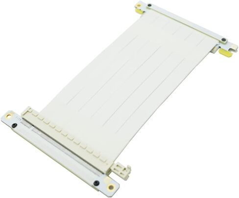 SG41 18.5 سم PCIE 4.0 x16 كابل الناهض/موصلات عكسية مزدوجة/ل K39/K40/K49/K49BL/K59 (Silver) in Kuwait