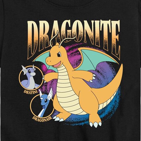 Pokémon - Dragonite Family - شباب شباب قصير الأكمام in Saudi Arabia