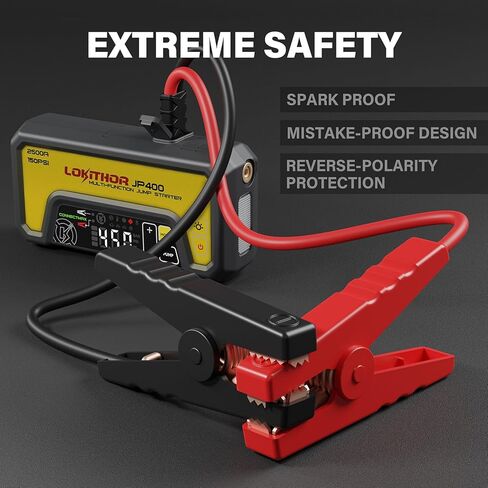 قفز مع ضاغط الهواء ، 2500A 12V للبطارية المحمولة بطارية القفز (8.5L غاز/6.5L ديزل) مع Tech ConnectMax ، 150psi الإطارات in Kuwait