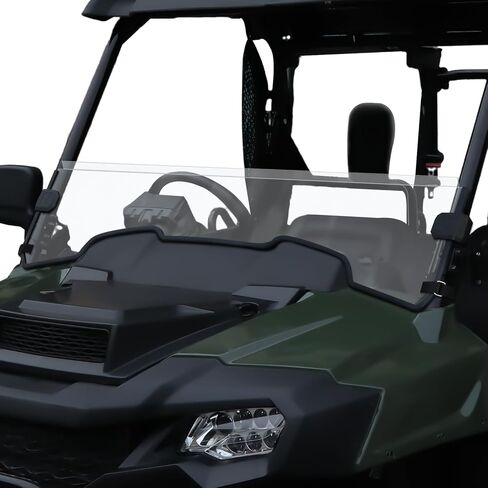 Front Half Windshield for Pioneer 700-2/700-4 2014-2025, Dark Tinted Durable Front Half Windscreen Hard Coated Scratch Resistant Windshield for Honda Pioneer 700 2P 4P 2014-2025 Accessories in Saudi Arabia