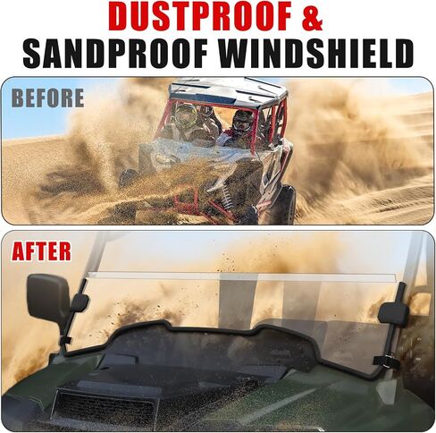 Front Half Windshield for Pioneer 700-2/700-4 2014-2025, Dark Tinted Durable Front Half Windscreen Hard Coated Scratch Resistant Windshield for Honda Pioneer 700 2P 4P 2014-2025 Accessories in Saudi Arabia
