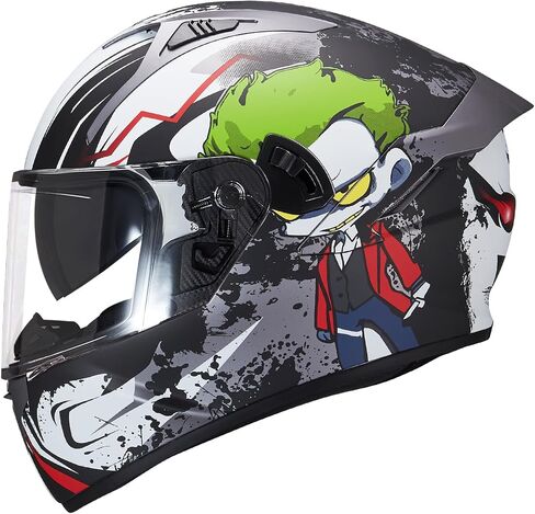 Vcoros Full Face Dual Visor Motor Motorcycle Helmet للبالغين خوذات سباق الدراجات النارية للدراجات النارية in Saudi Arabia