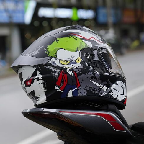 Vcoros Full Face Dual Visor Motor Motorcycle Helmet للبالغين خوذات سباق الدراجات النارية للدراجات النارية in Saudi Arabia