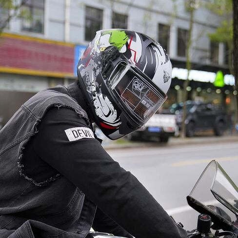 Vcoros Full Face Dual Visor Motor Motorcycle Helmet للبالغين خوذات سباق الدراجات النارية للدراجات النارية in Saudi Arabia
