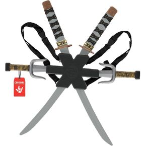 Morph Sleek Black Ninja Costume Accessories with Ninja Swords for Kids with Back Strap Kids Swords for Boys in Saudi Arabia