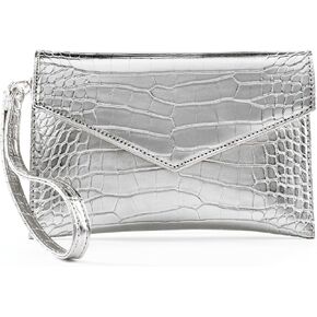 Small Gold Clutch Purse for Women, Metallic Envelope Handbag Evening Bag with Wristlet Strap in Kuwait