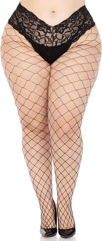Leg Avenue Women's Fence Fishnet Tights with Boy Short Lace Top in Saudi Arabia