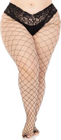 Leg Avenue Women's Fence Fishnet Tights with Boy Short Lace Top in Saudi Arabia