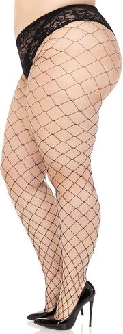 Leg Avenue Women's Fence Fishnet Tights with Boy Short Lace Top in Saudi Arabia