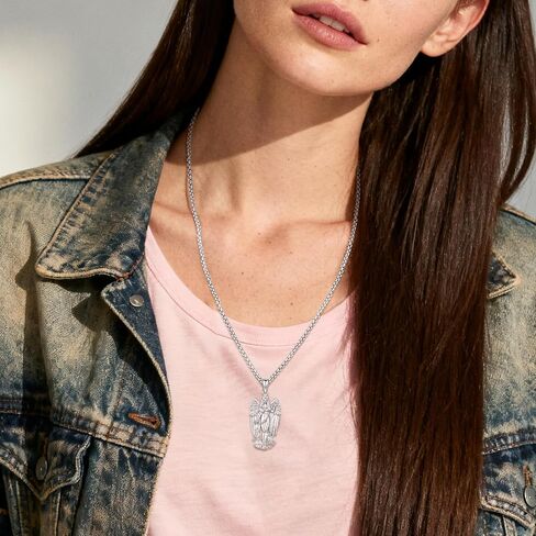 S925 Sterling Silver Miraculous Medal Necklace for Women Men Catholic Virgin Mary Charm Pendant Necklace Blessed Mother Pendant Christian Jewelry in Saudi Arabia