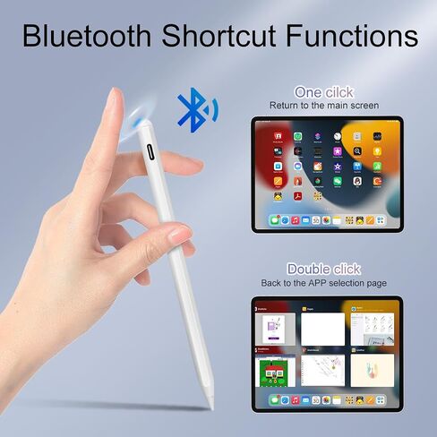 قلم رصاص ipad A16 مع شحن سريع ، رفض النخيل ، حساس الميل ، الدقة العالية ، بديل لقلم رصاص Apple الأصلي المتوافق مع iPad 2018-2025 ، Air ، Pro ، Mini ، White in Saudi Arabia