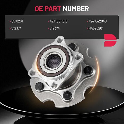 BDFHYK 512188 2PCS Rear Wheel Bearing and Hub Assembly 5 Lugs Compatible with Acura TL 2004-2008, Compatible with Honda Accord 2006-2007 in Saudi Arabia