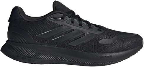 adidas Men's Run Falcon 5 Sneaker, Black/White/Black, 8 in Saudi Arabia