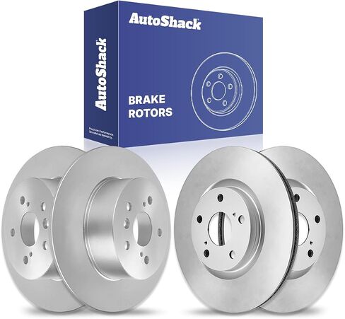 AutoShack Black Hat Drilled and Slotted Brake Rotors Front and Rear Brake Rotor Replacement Kit for 2007-2011 Toyota Camry 2008-2011 Avalon 2007-2010 Lexus ES350 2.4L 2.5L 3.5L V6 FWD PR41436PR41435 in Saudi Arabia