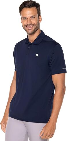 Coolibar UPF 50+ Men's Victory Lap Short Sleeve Golf Polo - Sun Protective in Saudi Arabia