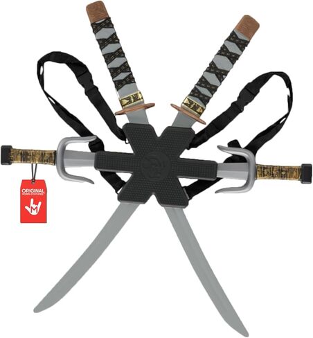 Morph Sleek Black Ninja Costume Accessories with Ninja Swords for Kids with Back Strap Kids Swords for Boys in Saudi Arabia