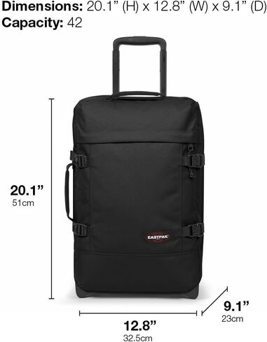 EASTPAK Tranverz L – 121L Large Wheeled Luggage with Dual Compartments, TSA Lock, Compression Straps & Smooth-Wheeling System, Wine Burgundy in Saudi Arabia