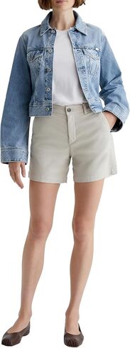 Women's Jude Mid Rise Chino Short, Sulfur Matcha Latte in Kuwait