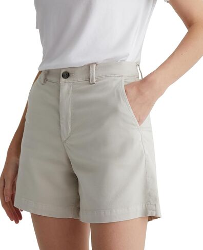 Women's Jude Mid Rise Chino Short, Sulfur Matcha Latte in Kuwait