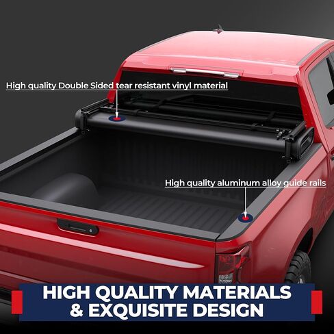 MOSTPLUS Truck Bed Tonneau Cover Compatible for 2014-2018 Chevrolet Chevy Silverado/GMC Sierra 1500 in Saudi Arabia