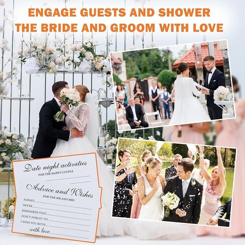 شارك بطاقات ذاكرة مع مربع خشبي - 50 PCS Memorial Cards for Funeral ، والاحتفال بالحياة ، وحفل الزفاف ، والتخرج - دفتر الضيوف البديل المتذوق وديكور الأحداث in Kuwait