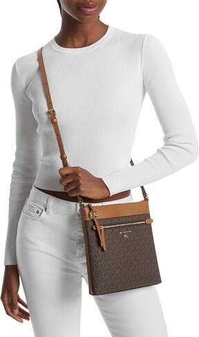 Michael Kors Jet Set Charm Small Flat Crossbody و Gold Lote Hardware/Mulberry in Saudi Arabia