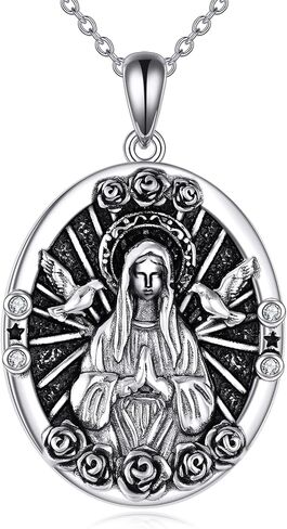 KZX Archangel Michael Necklace 925 Sterling Silver Angel Pendant Necklace Gift for Men Women Spiritual Protection Amulet in Kuwait